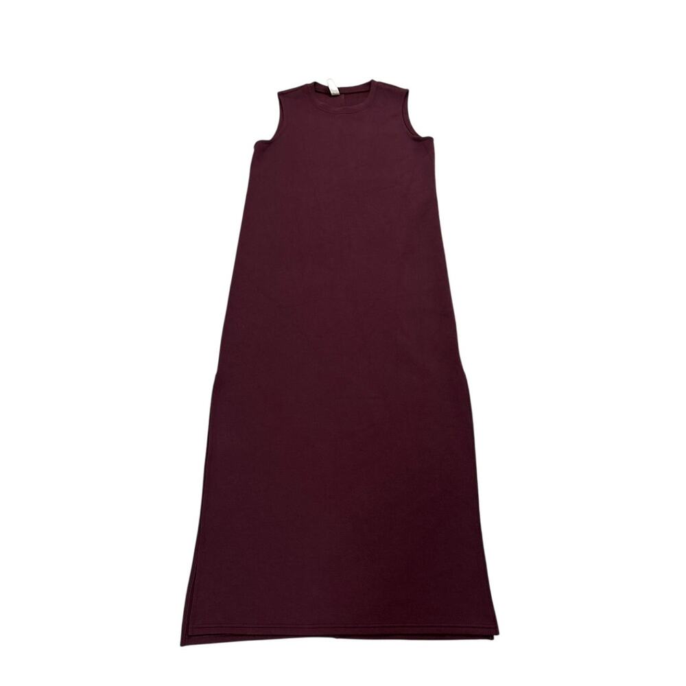 Spanx Womens Small AirEssentials Sleeveless Maxi Tank Dress Maroon Basic Comfy